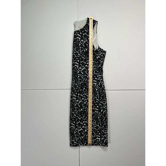 J.Crew Womens Teal Leopard Shift Dress Sz M 10 Leopard Corpcore Business Classic - Picture 8 of 8